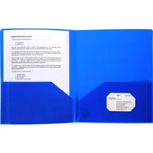 Business Source 2-pocket Poly Portfolio
