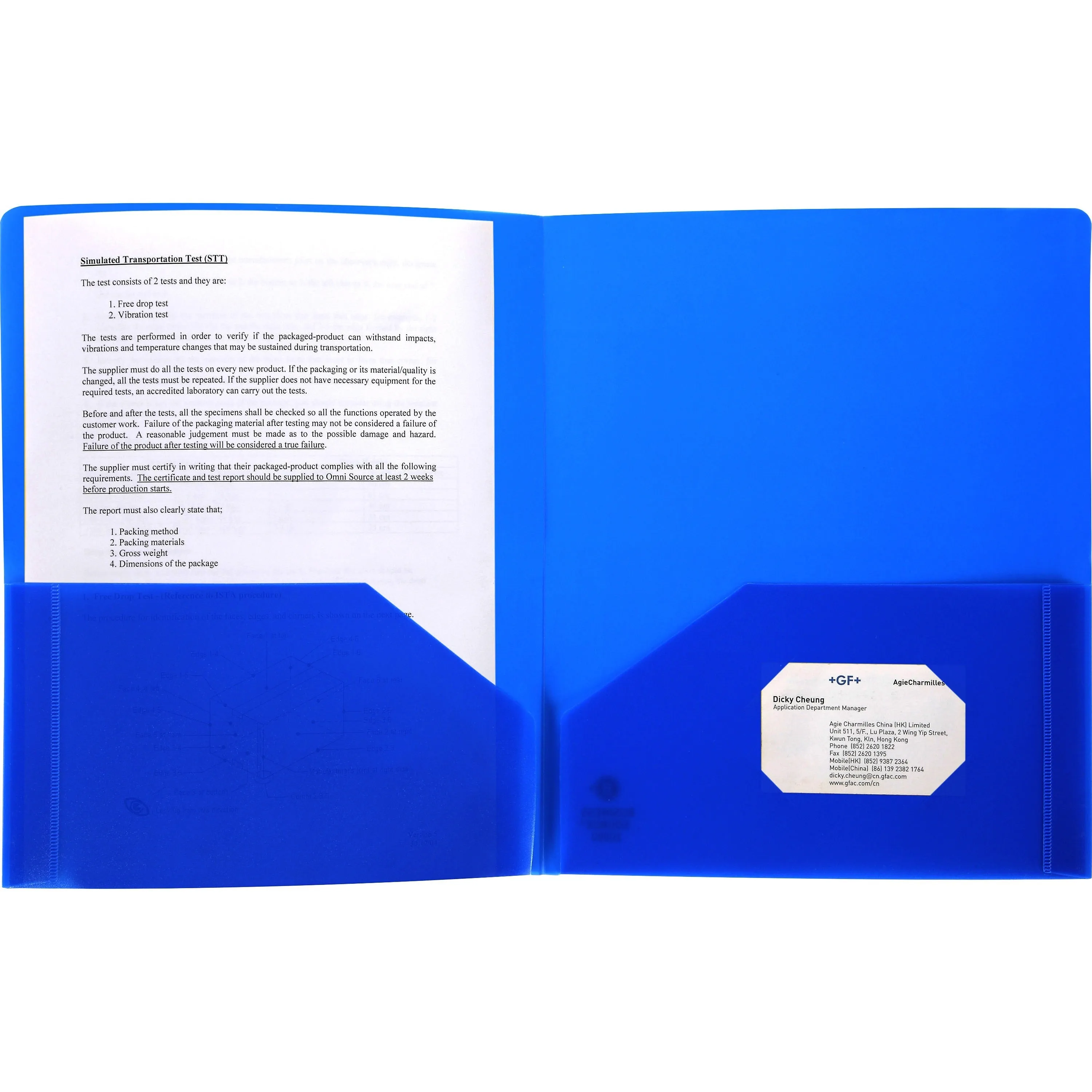 Business Source 2-pocket Poly Portfolio