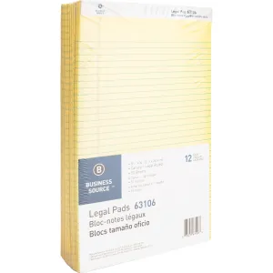Business Source Micro - Perforated Legal Ruled Pads - Legal
