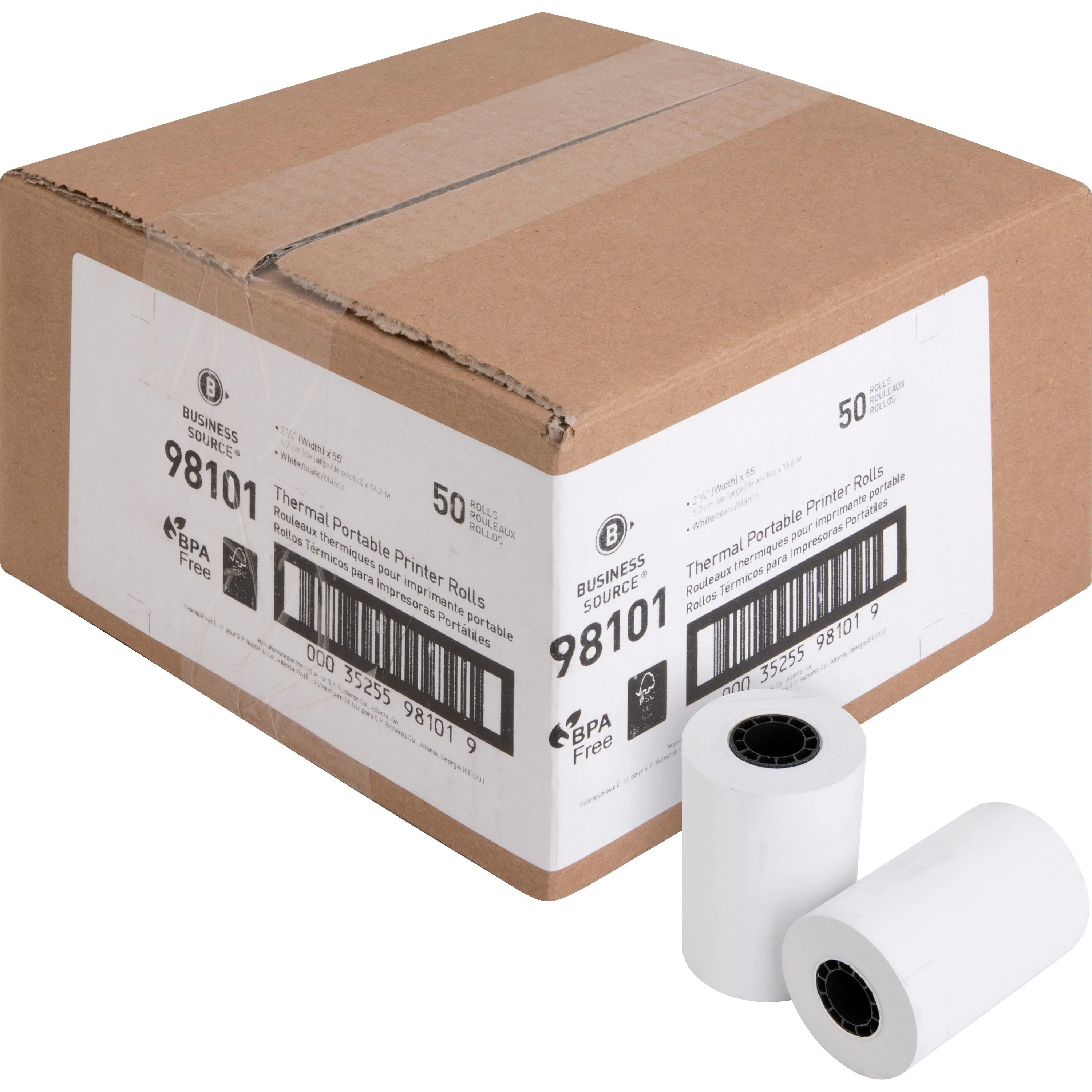 Business Source Recycled  Receipt Paper