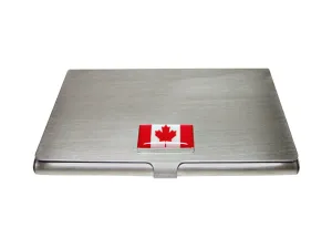 Canada Flag Pendant Business Card Holder