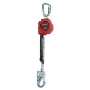 Capital Safety Rebel Self Retracting Lifelines, 11 ft, Snap Hook, 310 lb Capacity, 1 Leg, 3100426