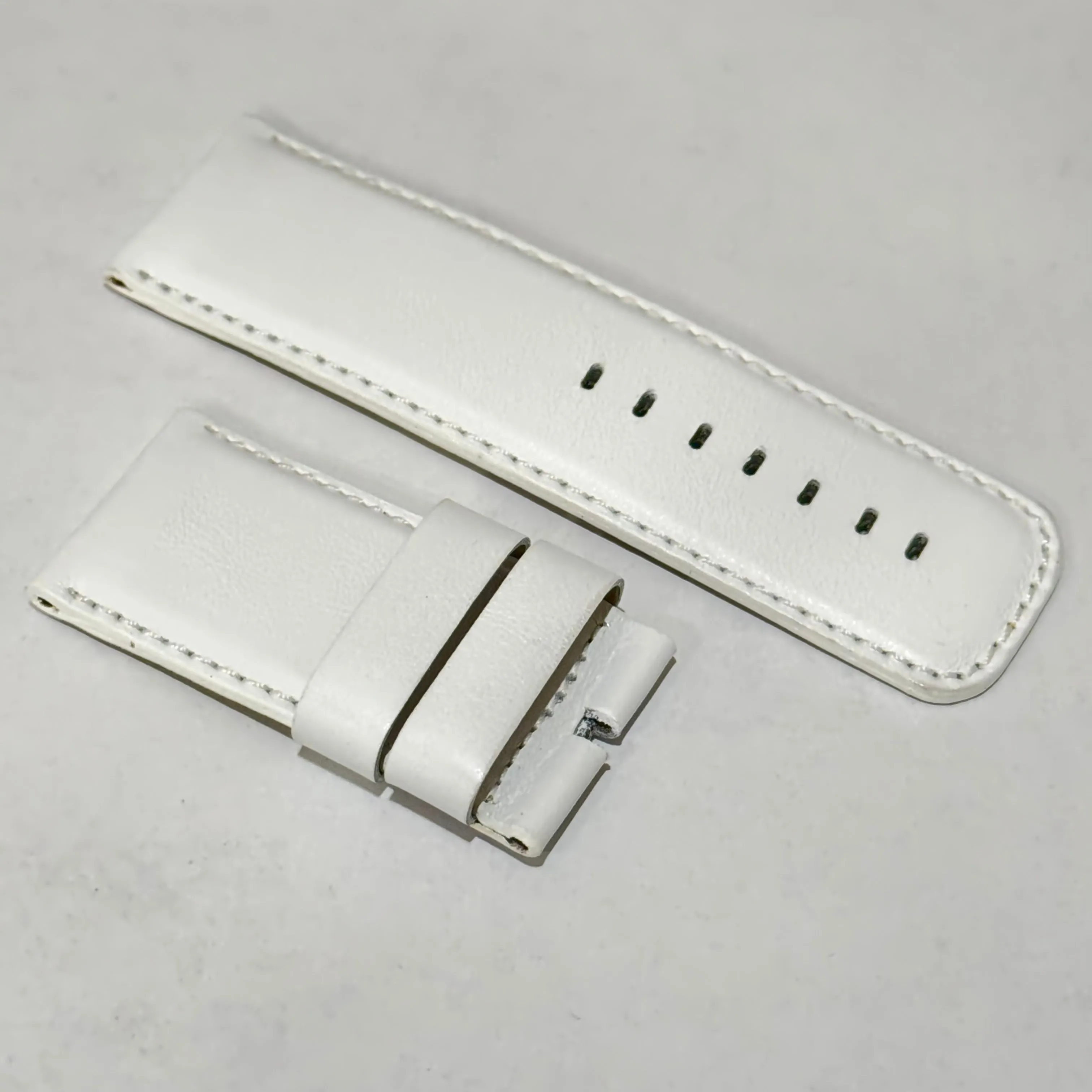 Capodagli 30mm Black leather belt cap-0001