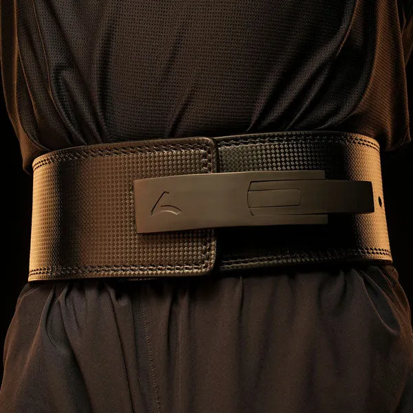 Carbon Leather Lifting Belt w/ Stainless Steel Buckle (13MM)