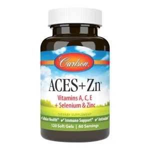 Carlson - ACES   Zn, Vitamins A, C, E   Selenium & Zinc, Cellular Health & Immune Support, Antioxidant, 60 Softgels