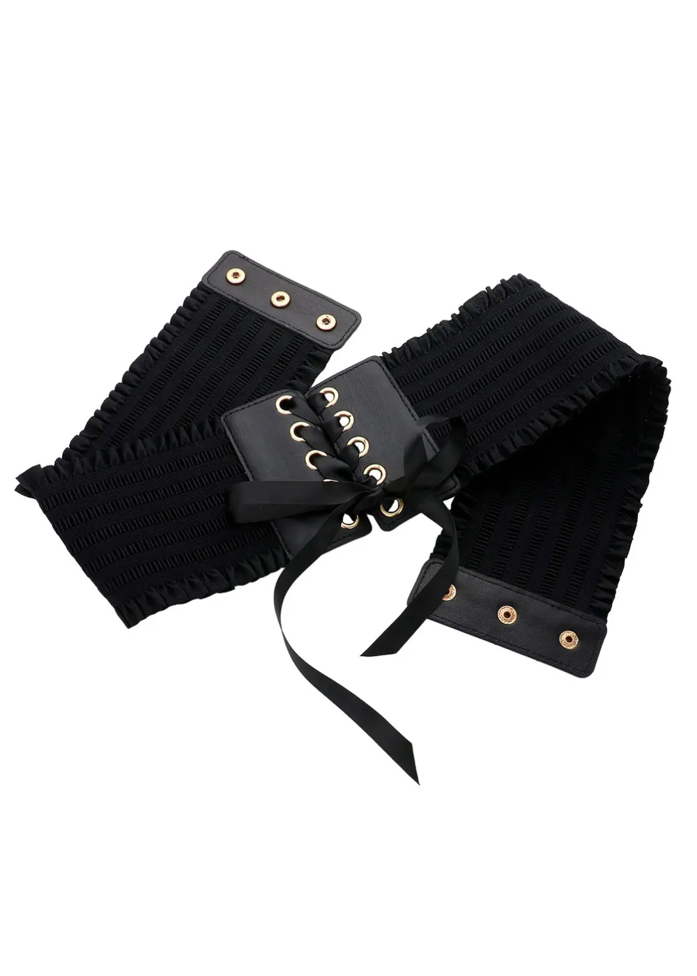 Cathedral Core Lace Up Corset Elastic Belt
