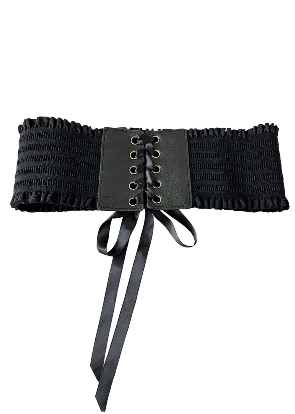 Cathedral Core Lace Up Corset Elastic Belt
