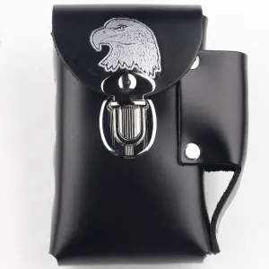 CC501-40s - Cigarette Case- Silver Eagle Head