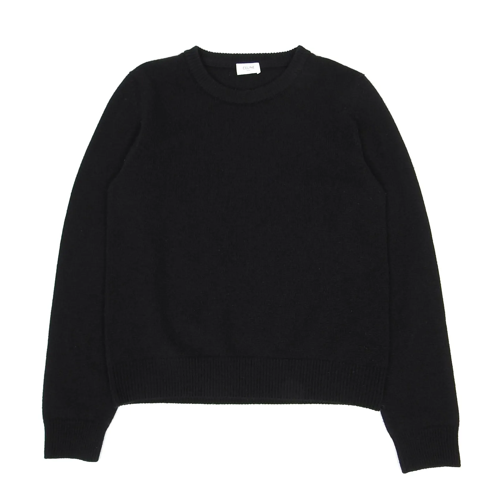 Celine Black Cashmere Sweater Size Medium