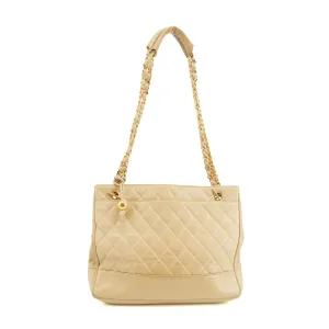 Chanel Beige Timeless Matelasse Lambskin Shoulder Bag #3303