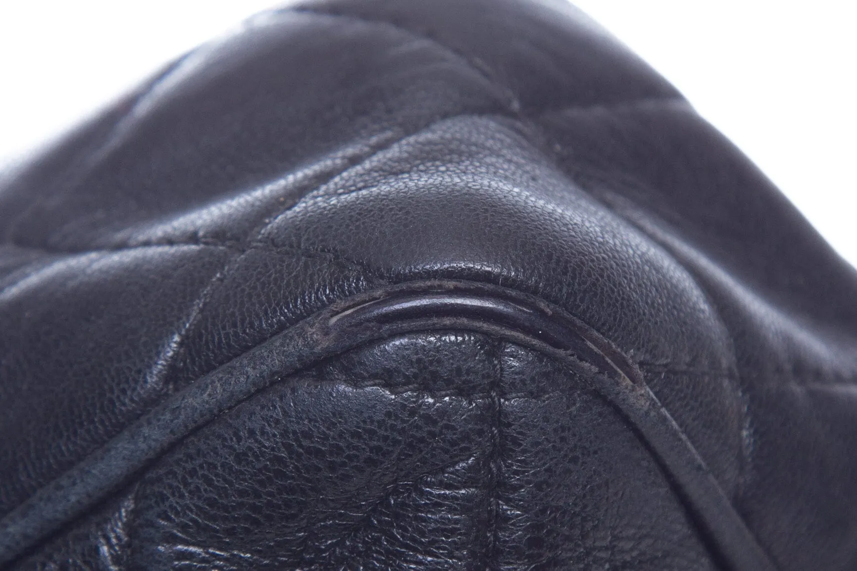 Chanel Black Quilted CC Zip Top Handbag