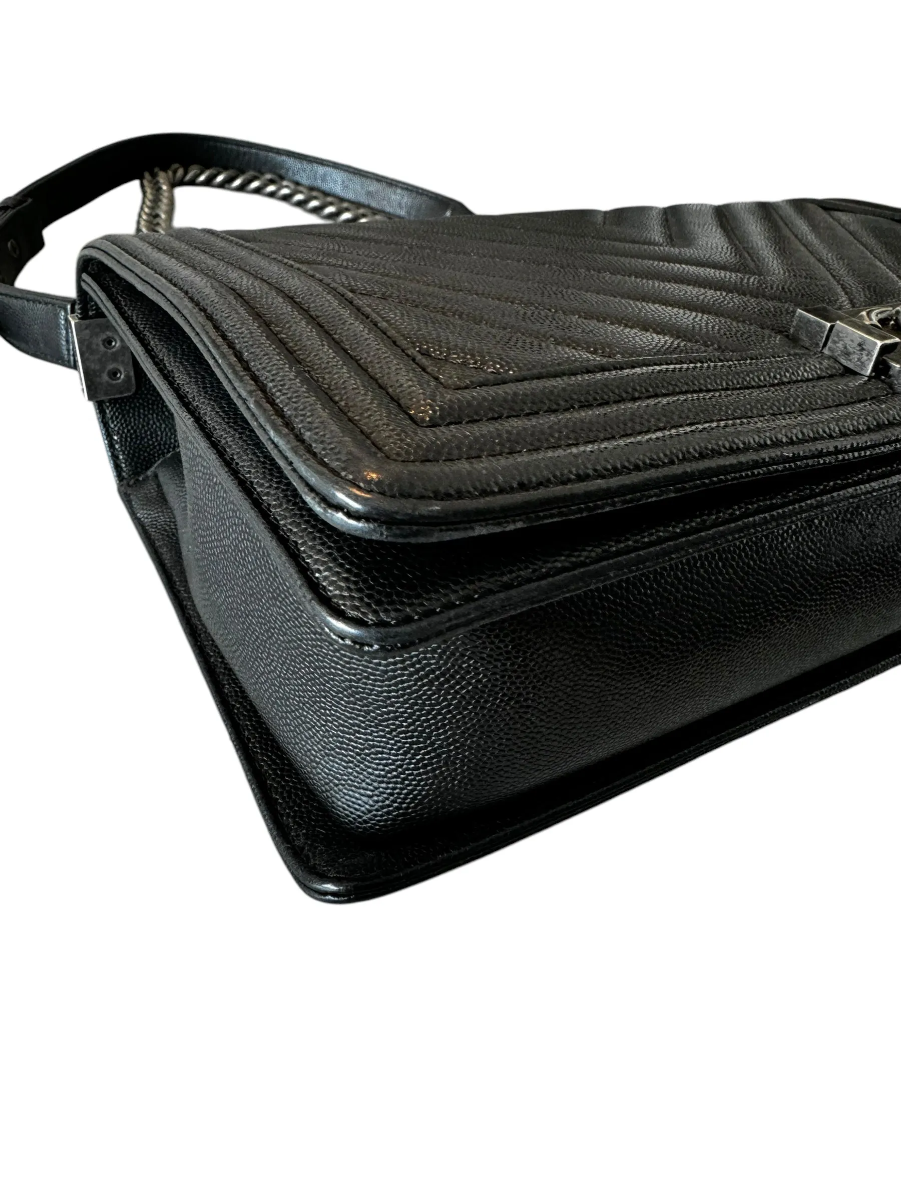 Chanel Chevron Caviar New Medium Boy Bag