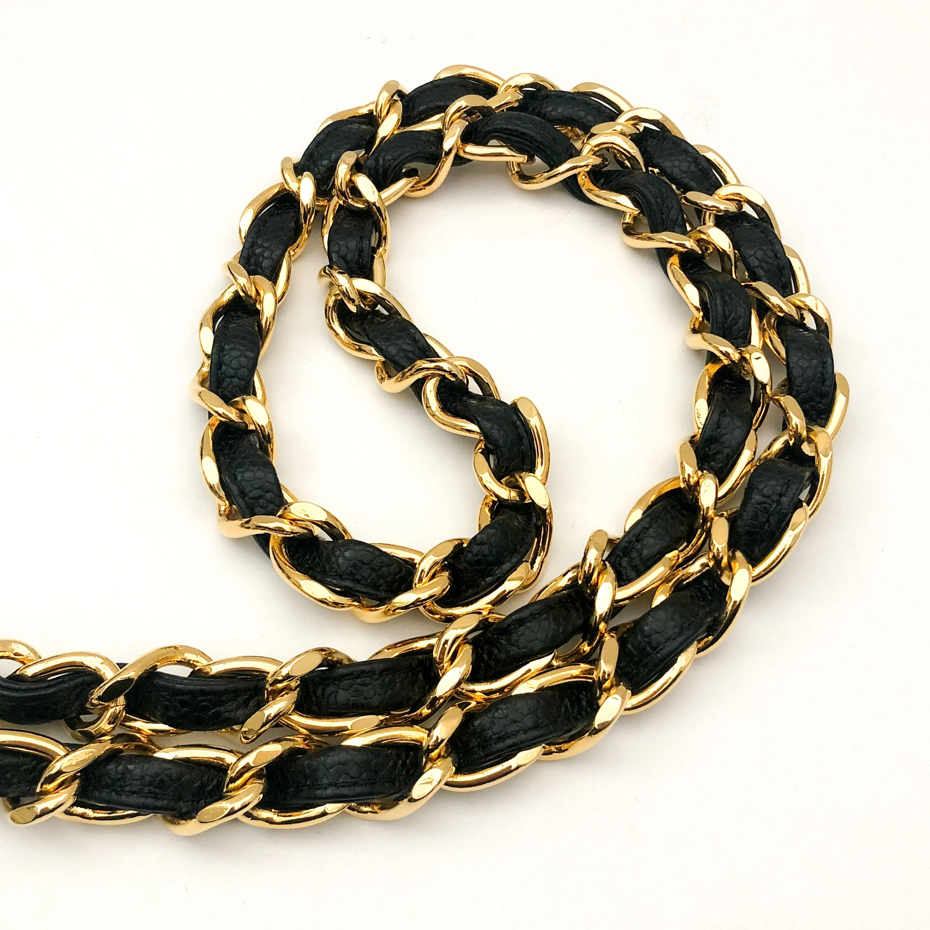 Chanel Vintage Rare Black Caviar Chevron Mini