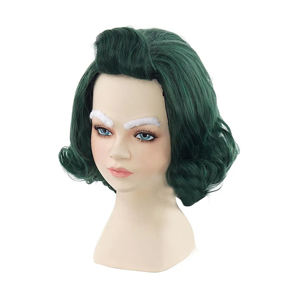 Charlie And The Chocolate Factory Oompa-Loompa Kids Children Cosplay Green Wig Heat Resistant Synthetic Hair Props
