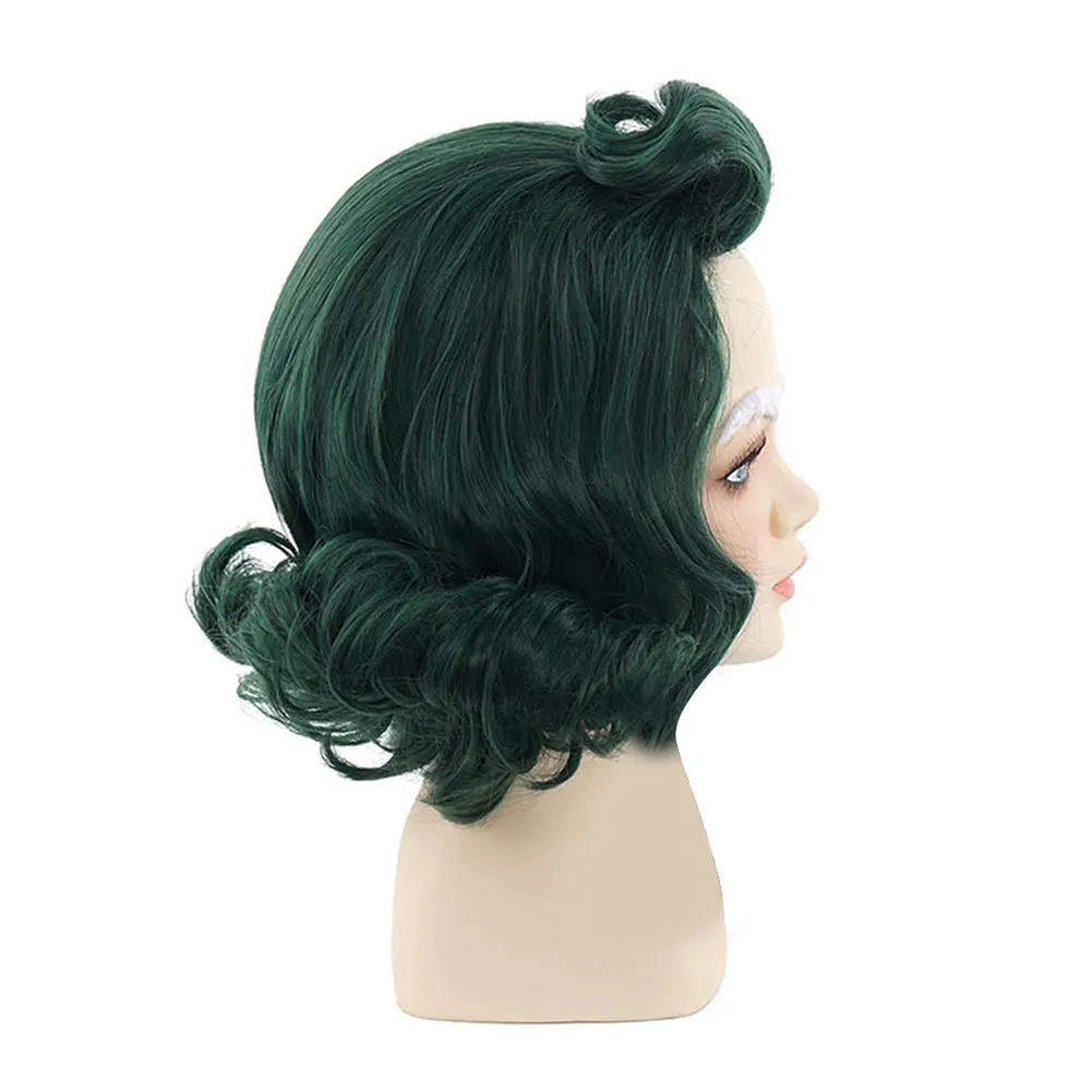 Charlie And The Chocolate Factory Oompa-Loompa Kids Children Cosplay Green Wig Heat Resistant Synthetic Hair Props