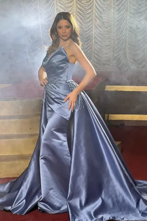 Charming Sleeveless A Line Prom Dresses with Beads