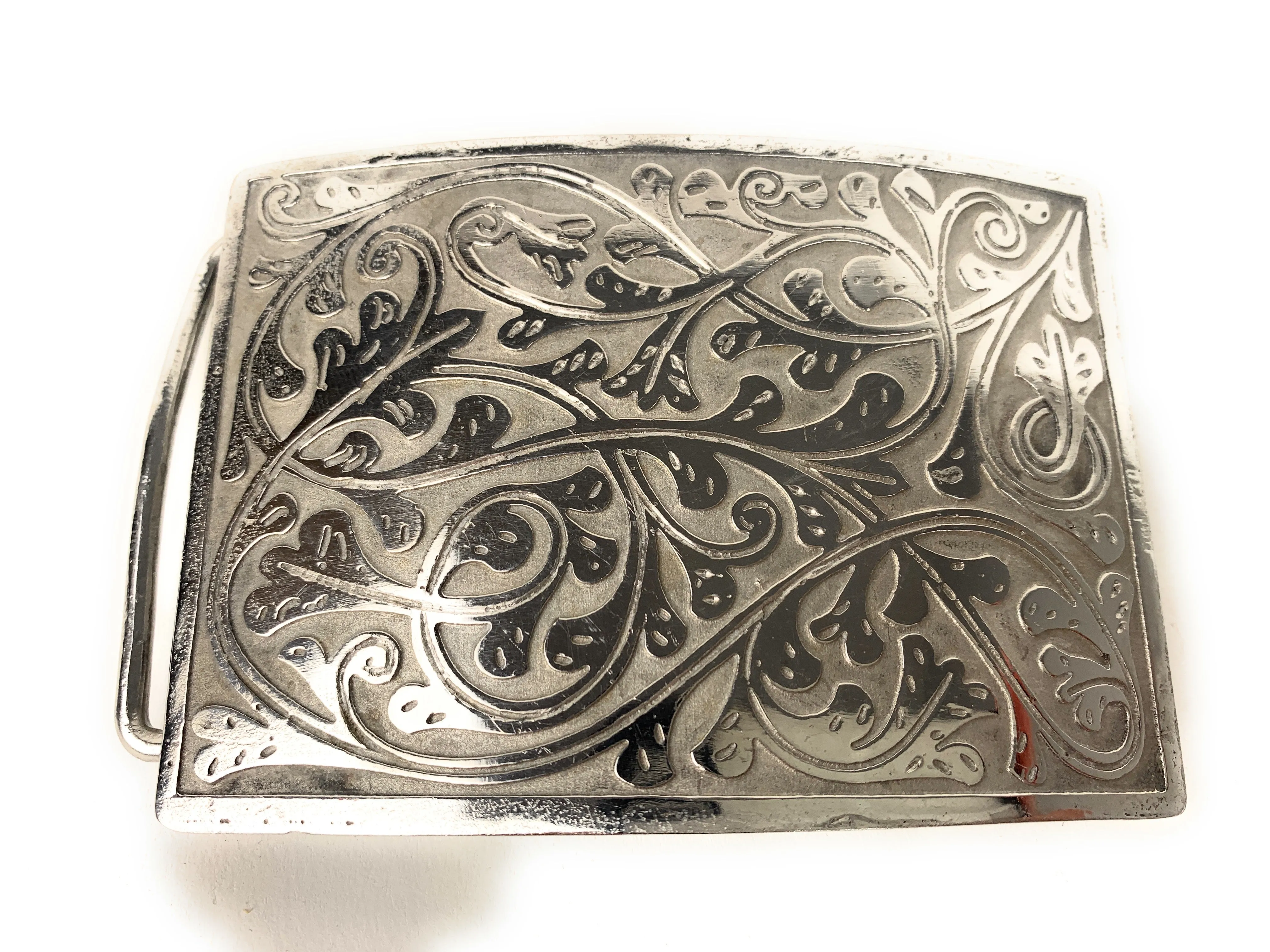 Charro Flowered Western Belt Buckle - (Hebilla Charra Floreada)