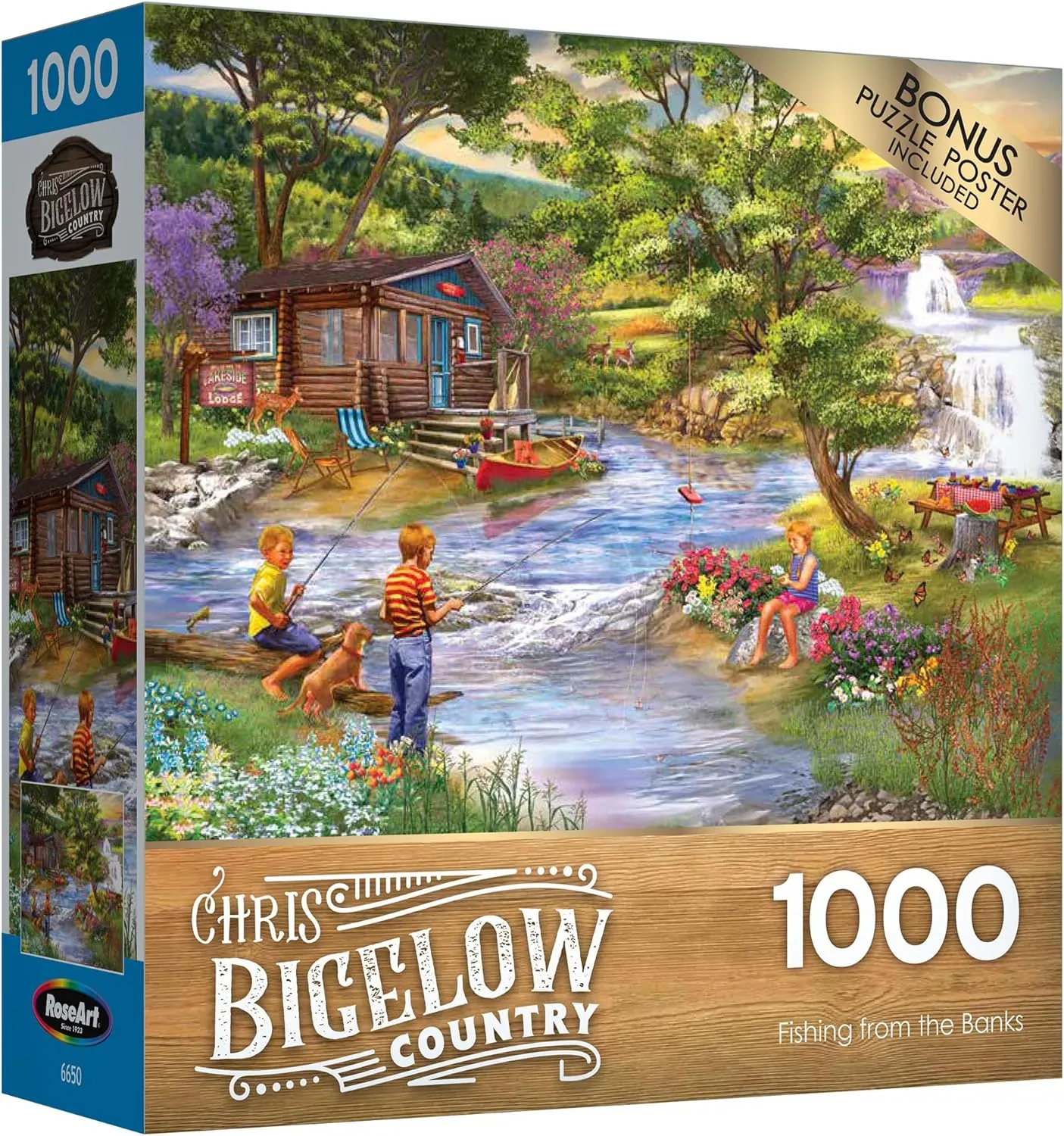 Chris Bigelow 1000 PC Jigsaw Puzzle - Hot Rod Garage
