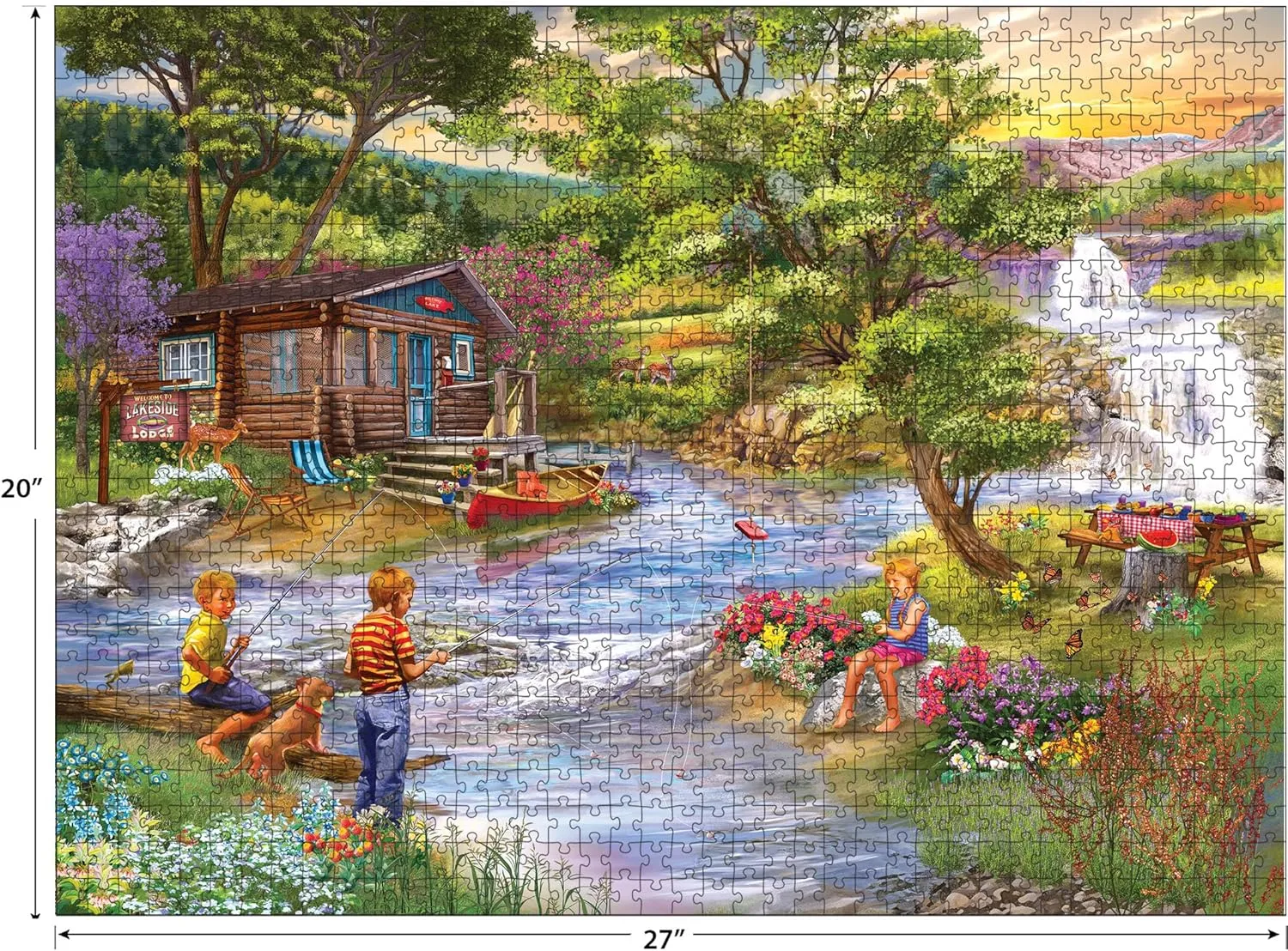 Chris Bigelow 1000 PC Jigsaw Puzzle - Hot Rod Garage