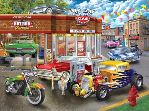 Chris Bigelow 1000 PC Jigsaw Puzzle - Hot Rod Garage