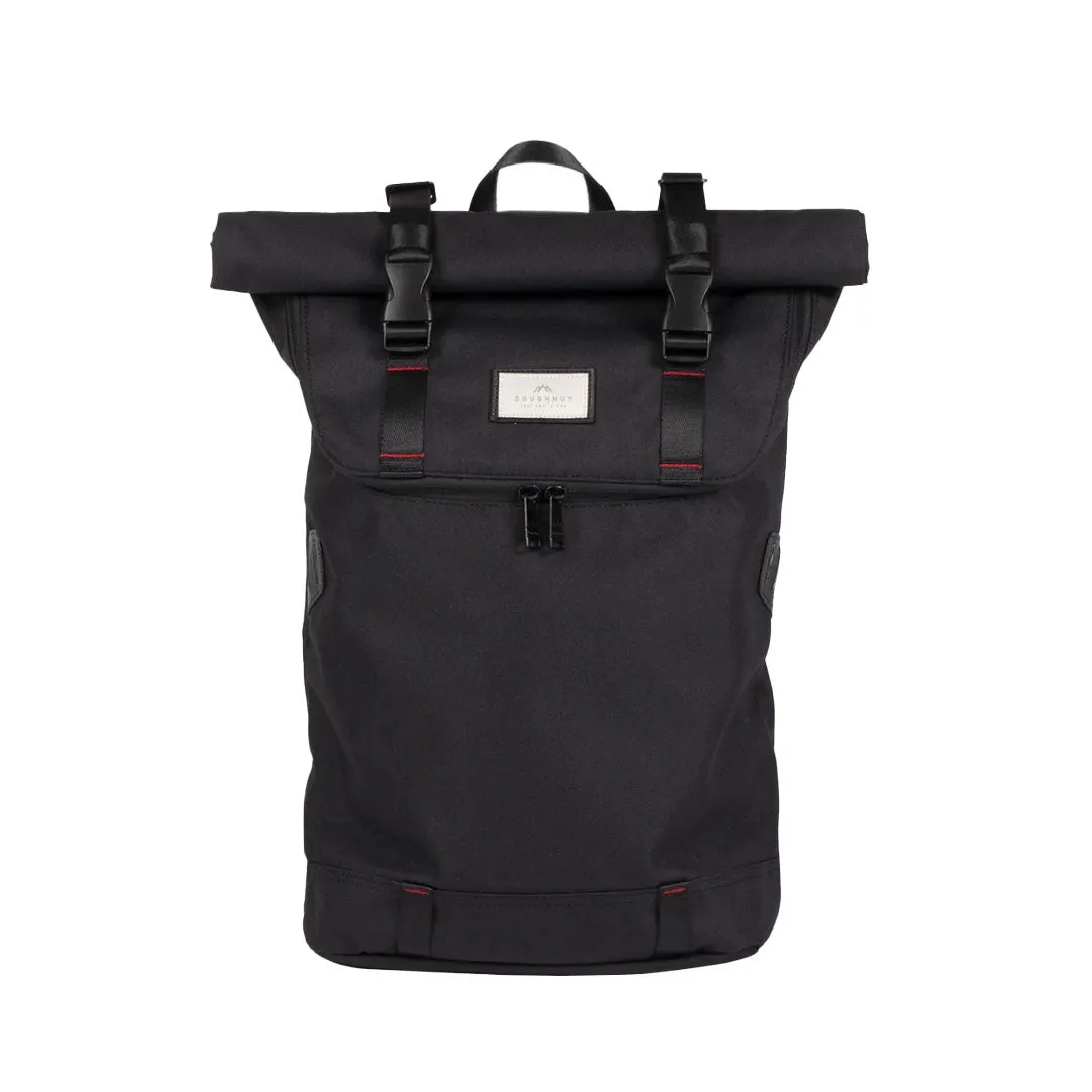 Christopher Nylon Accents Backpack black x red