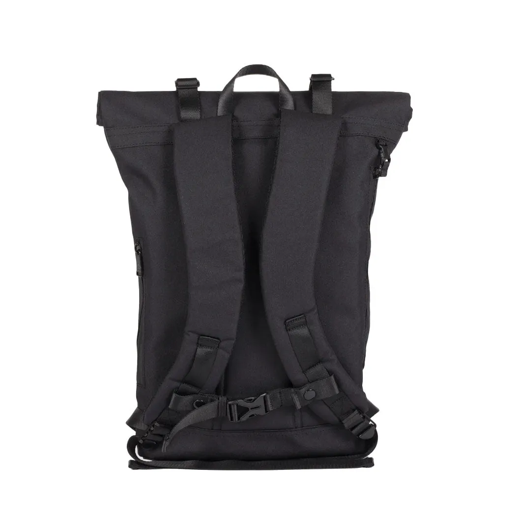 Christopher Nylon Accents Backpack black x red