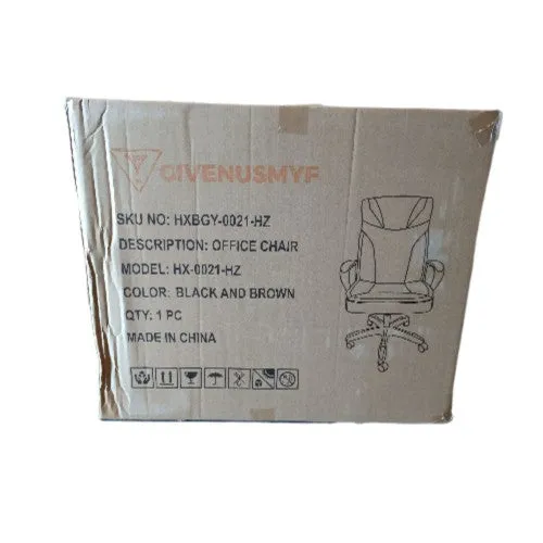 Classy PU Leather Executive Office Chair, Ergonomic Office Desk Chair with Swivel Wheels, Armrests for Home, Office