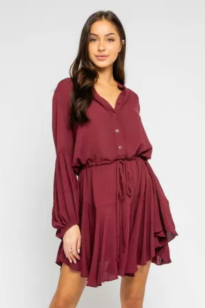 COCO FLOWY BUTTON DOWN DRESS