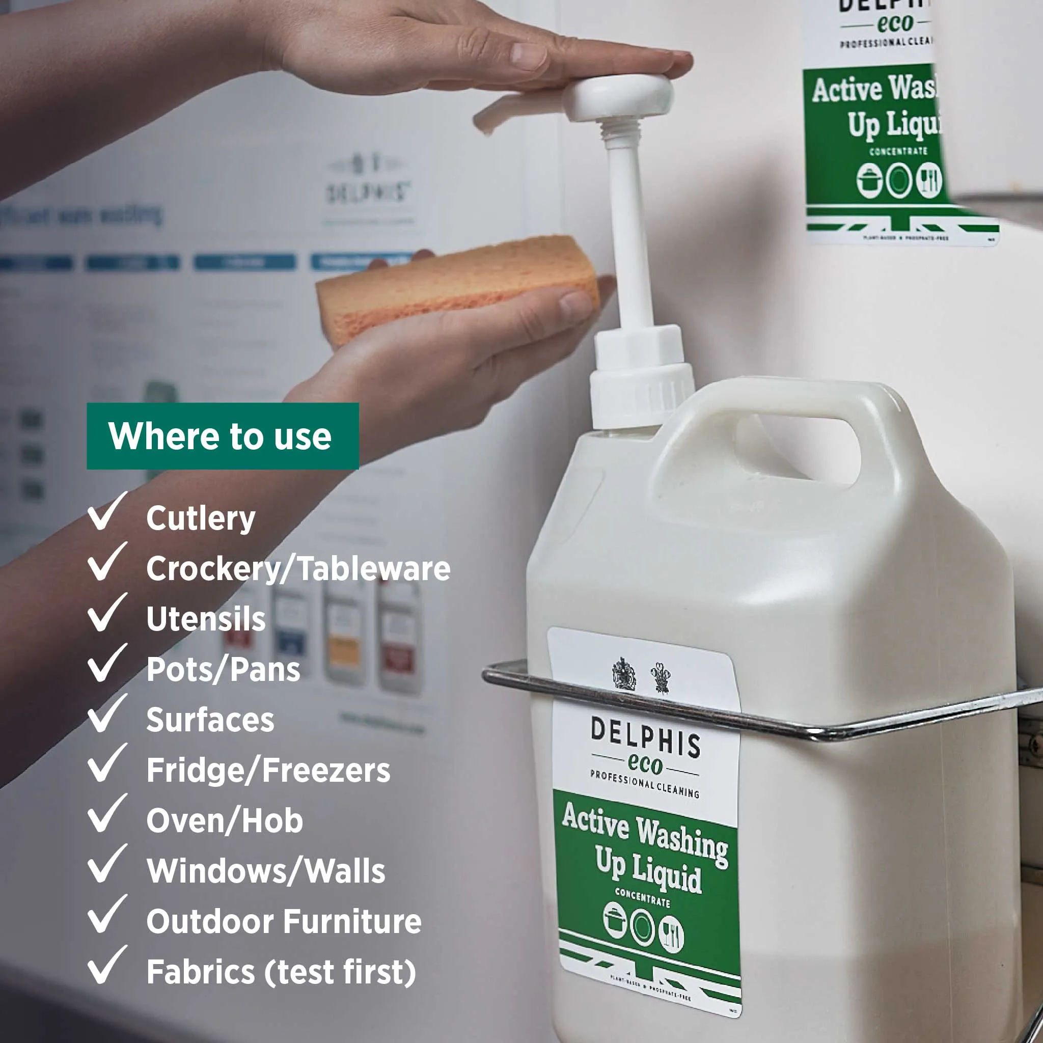 Commercial Active Washing Up Liquid 5L (Concentrate)