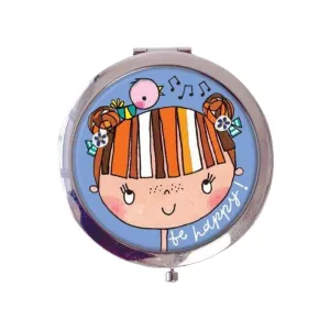 Compact Mirror Be Happy!