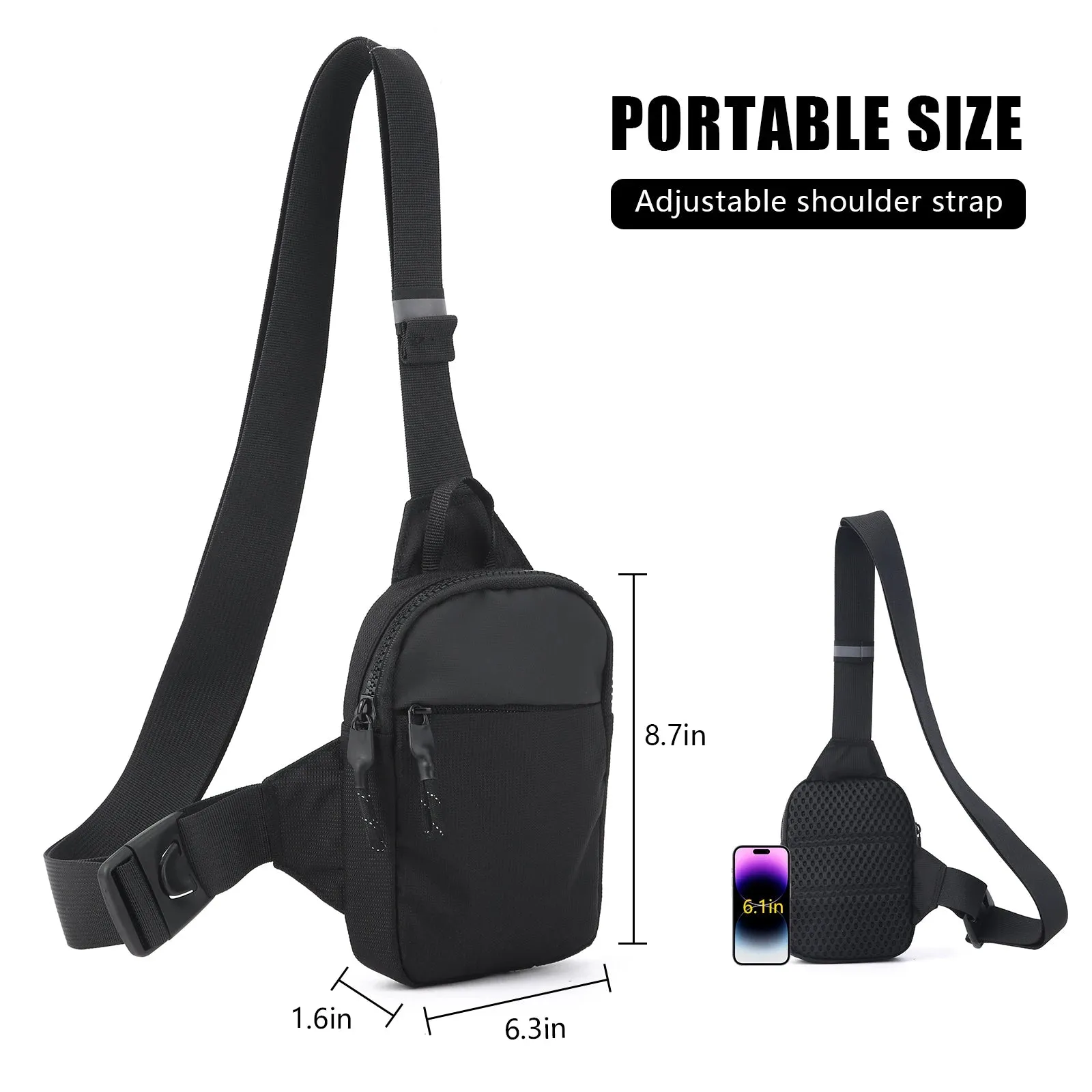 Compact Multi-Wear Sports Satchel – Unisex Mini Chest Bag with Modern Utility & Versatile Crossbody Design