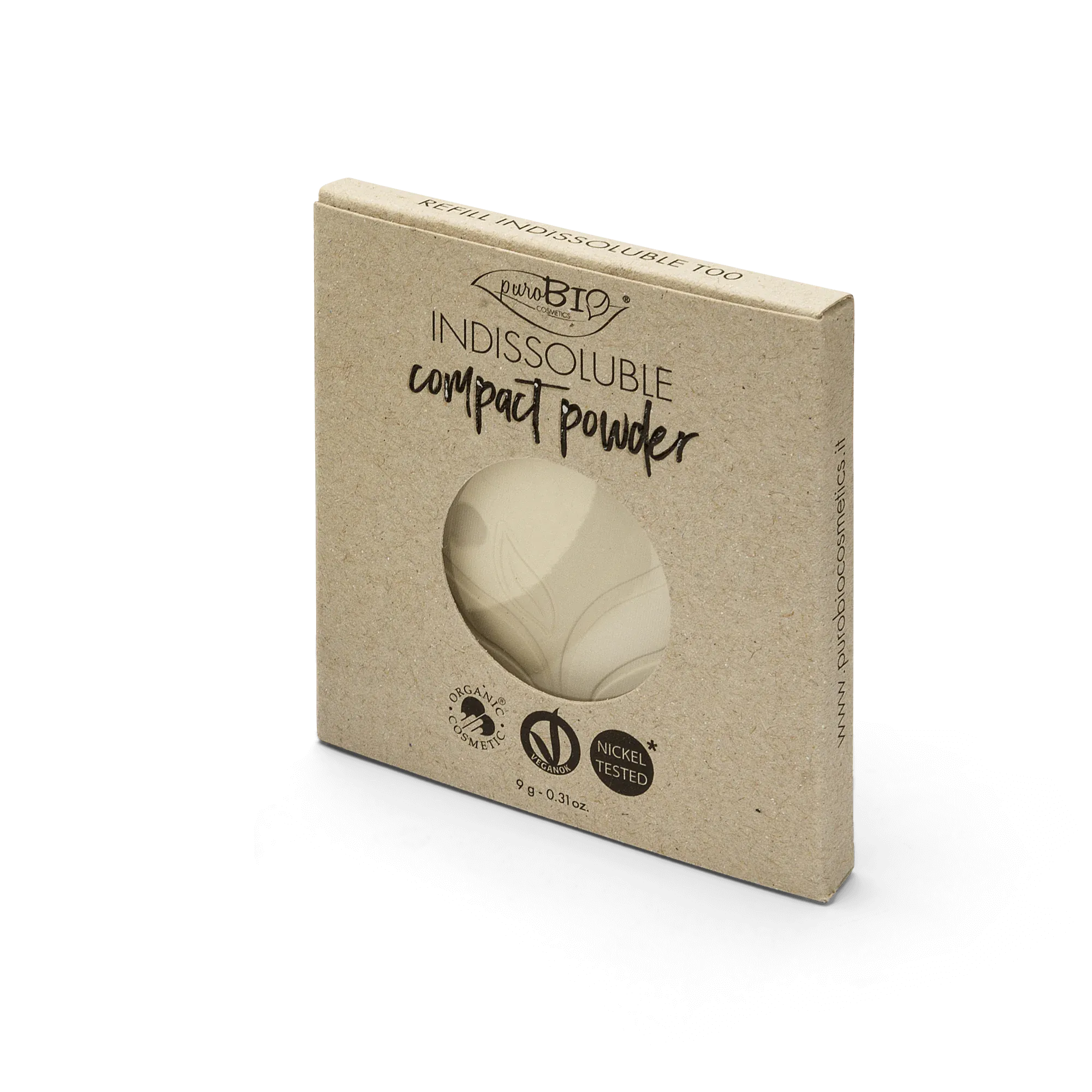 COMPACT POWDER INDISSOLUBLE n. T00 REFILL - Transparent
