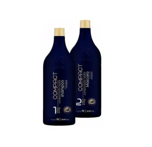 Compact Progressive Brush Formol Free Straightening Kit 2x1L - Royal Professional