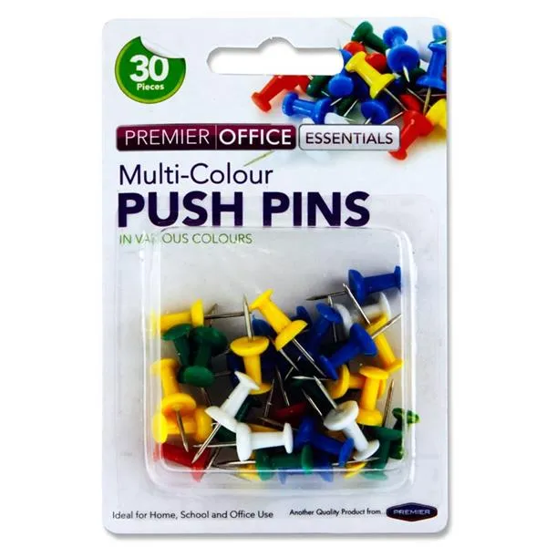 Concept - 30 Coloured Push Pins
