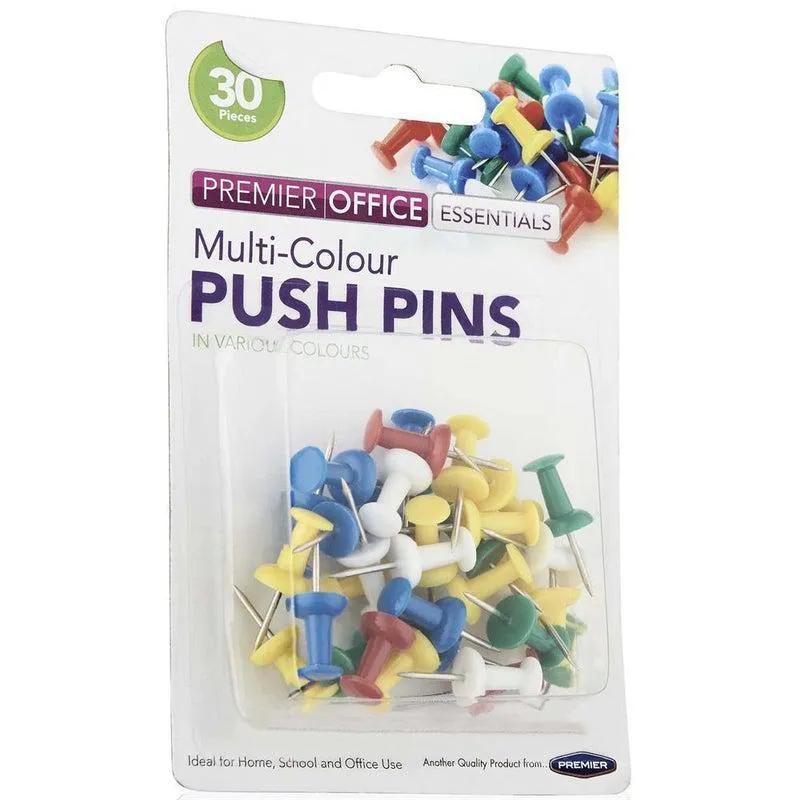 Concept - 30 Coloured Push Pins