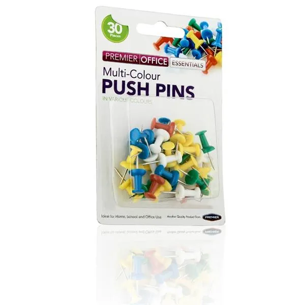 Concept - 30 Coloured Push Pins