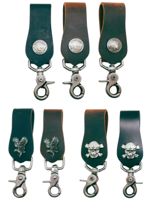 Concho Leather Belt Key Holder