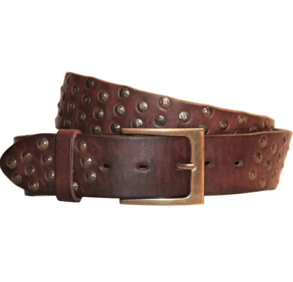Coperto Curved Leather Belt