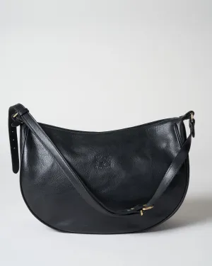 cowhide handbag - nero