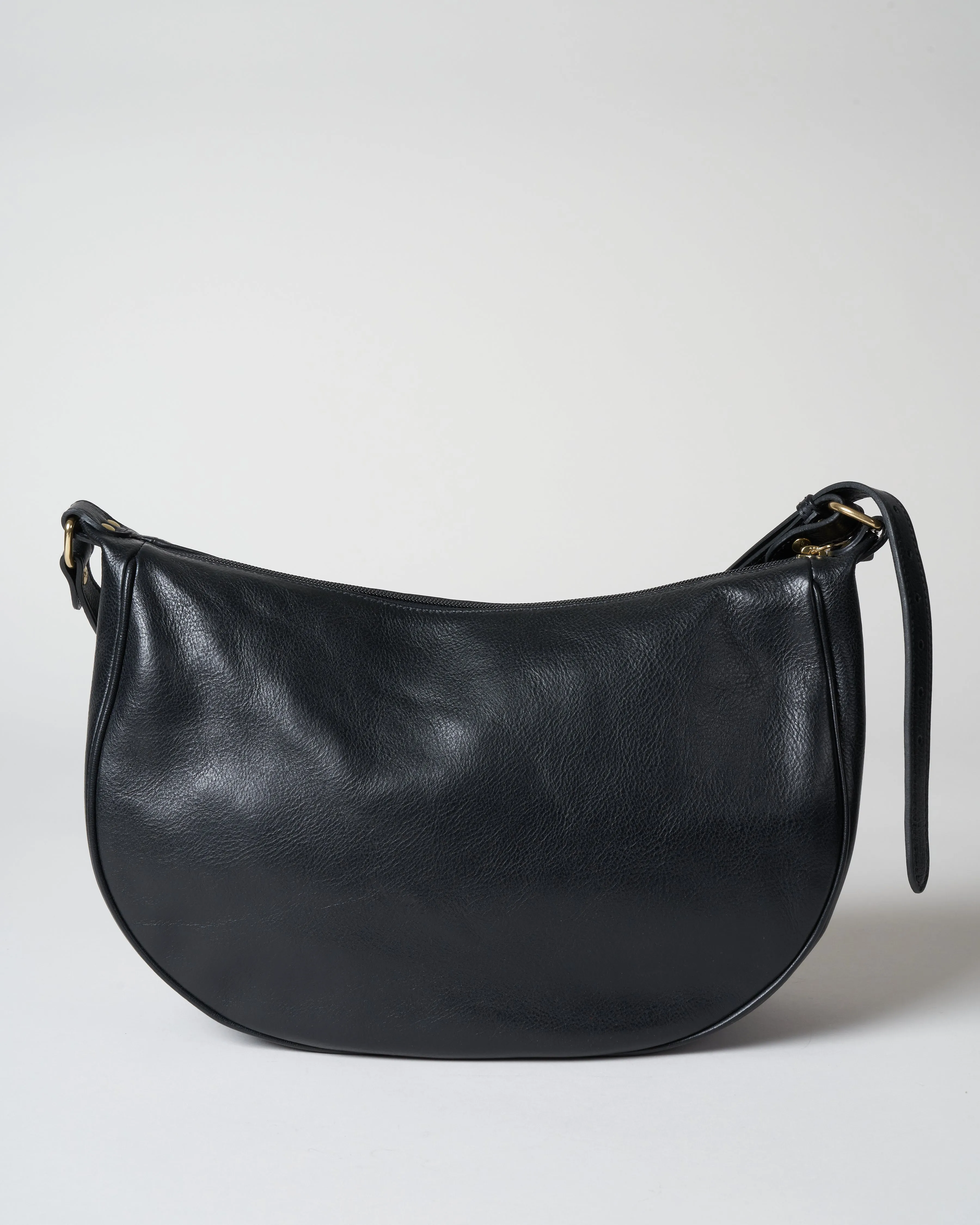 cowhide handbag - nero