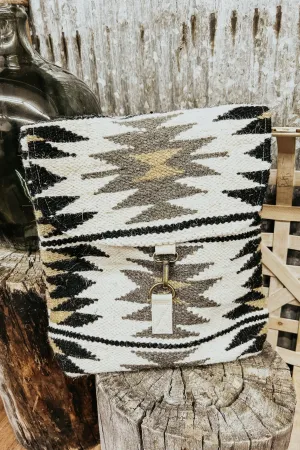 Cream & Black Aztec Backpack