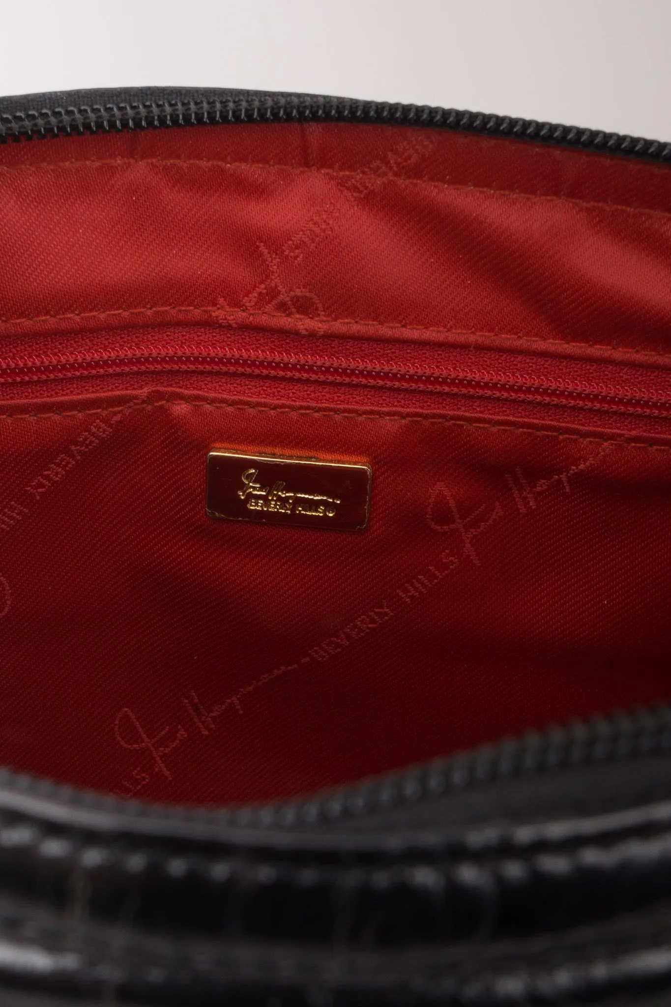Croc Embossed Satchel