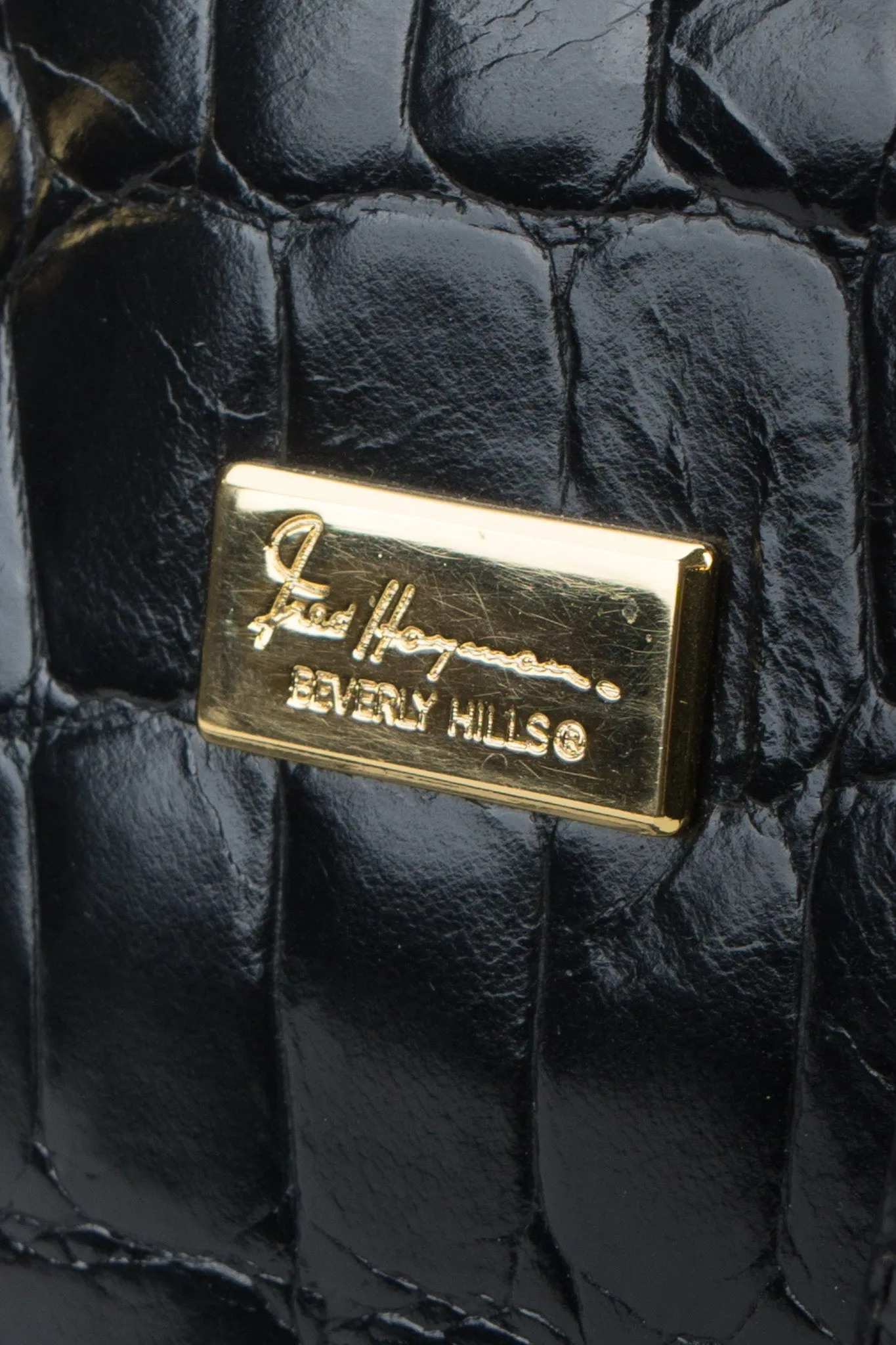 Croc Embossed Satchel