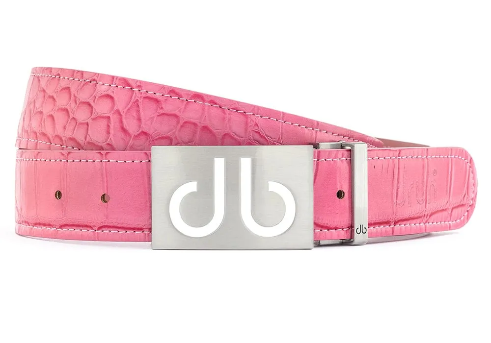 Crocodile Pink Belts
