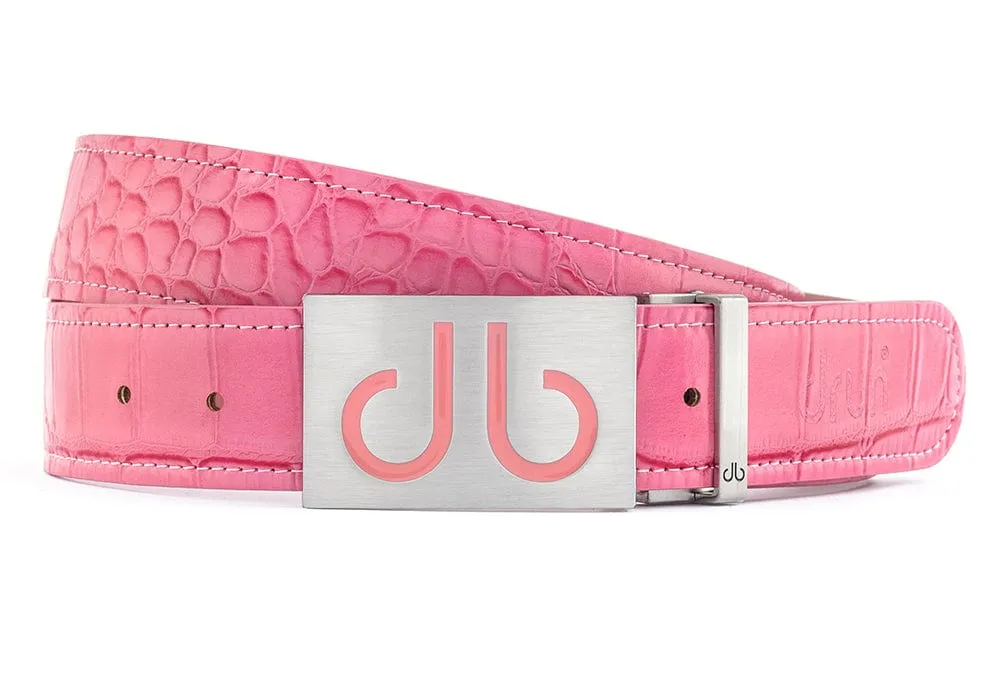 Crocodile Pink Belts
