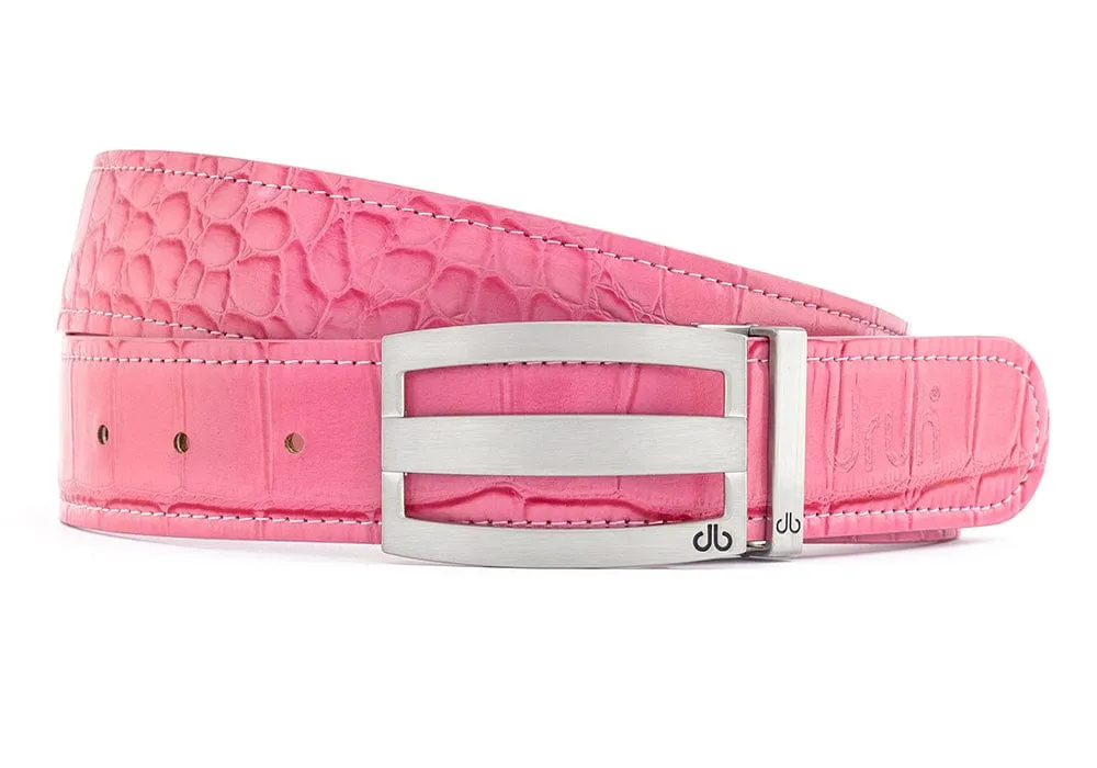 Crocodile Pink Belts