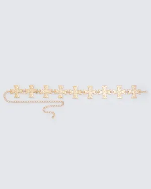 CROSS CHAIN BELT