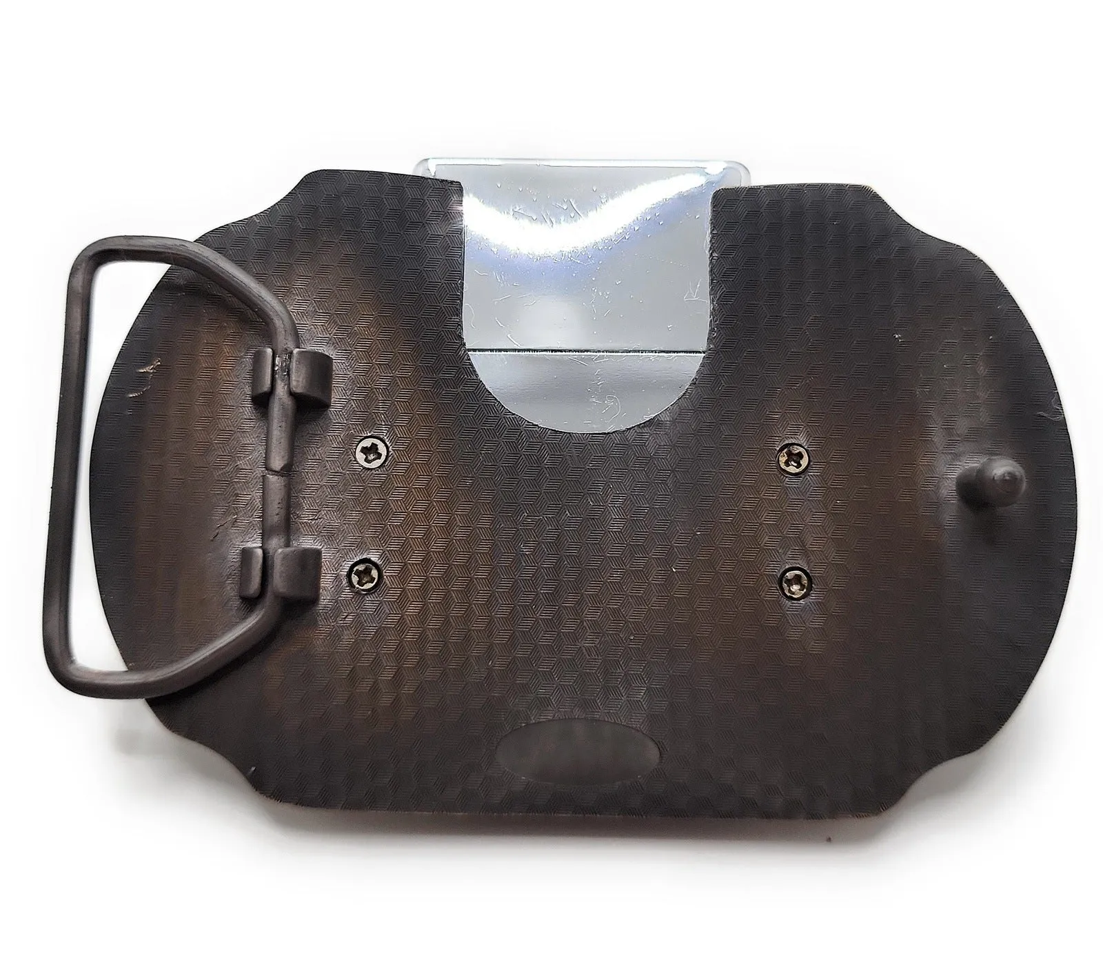 Crown & Revolvers Lighter Belt Buckle Bronze Lighter Holder