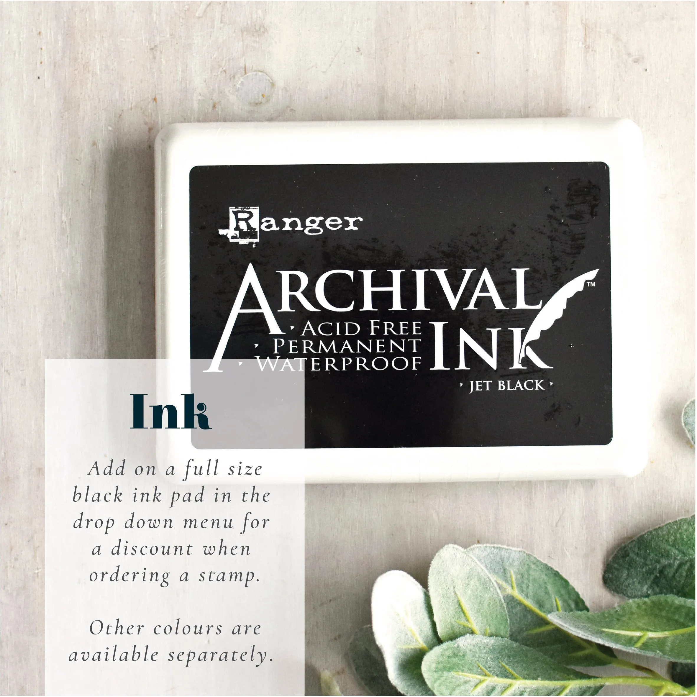 Custom Business Leave A Review on Etsy Rubber Stamp