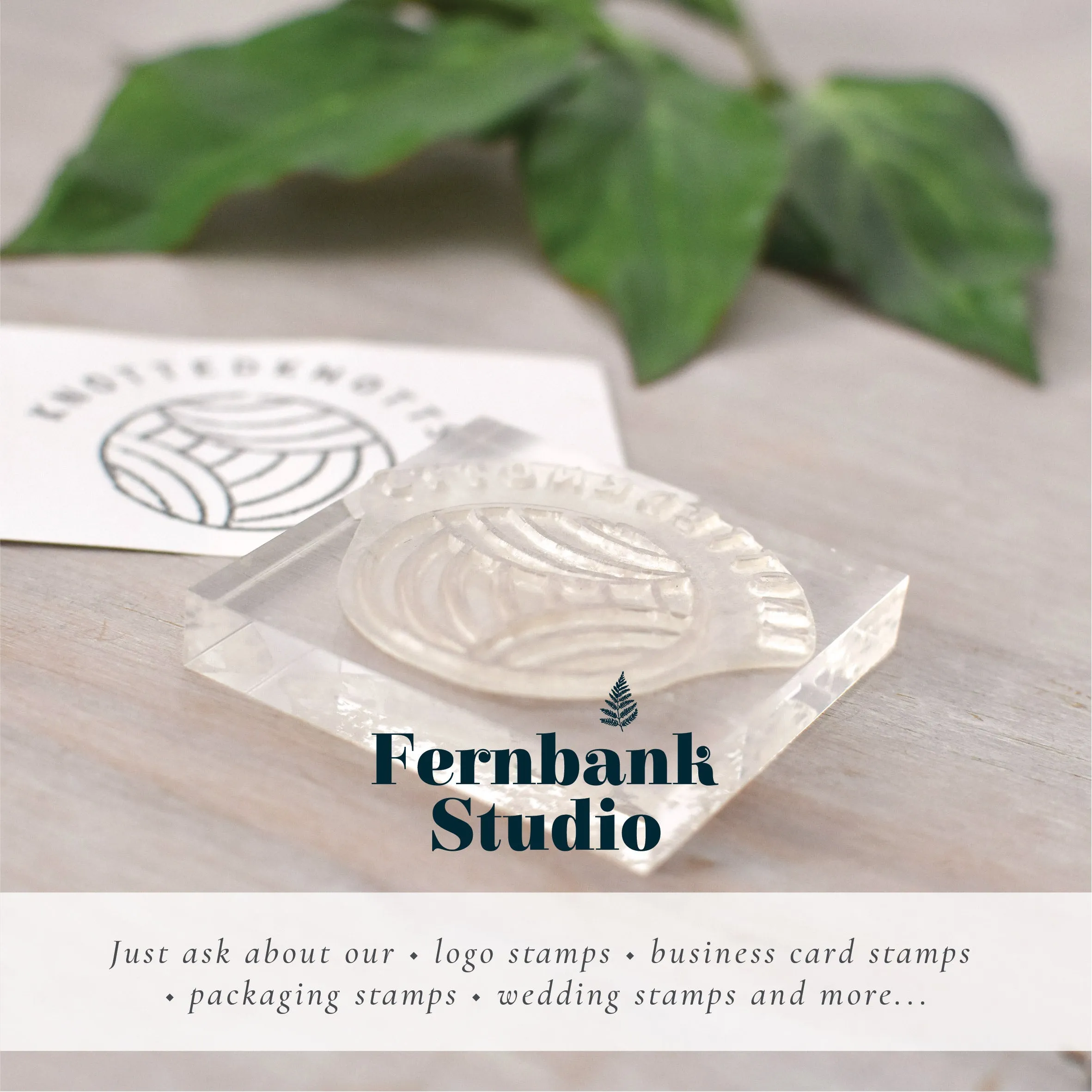 Custom Business Leave A Review on Etsy Rubber Stamp